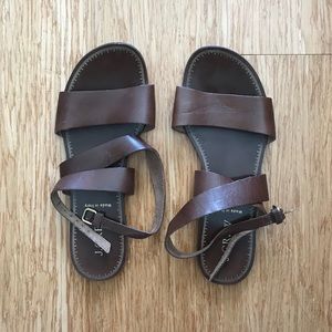 J. Crew Italian Leather Strappy Sandals Brown 6.5